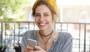 girl smiles